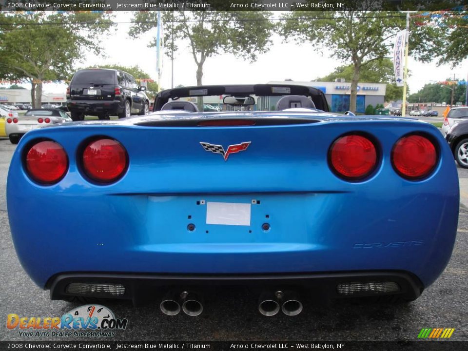 2008 Chevrolet Corvette Convertible Jetstream Blue Metallic / Titanium Photo #6