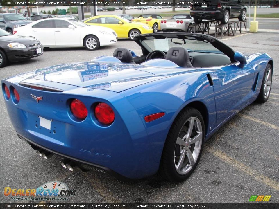 2008 Chevrolet Corvette Convertible Jetstream Blue Metallic / Titanium Photo #7