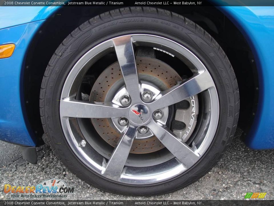 2008 Chevrolet Corvette Convertible Jetstream Blue Metallic / Titanium Photo #8