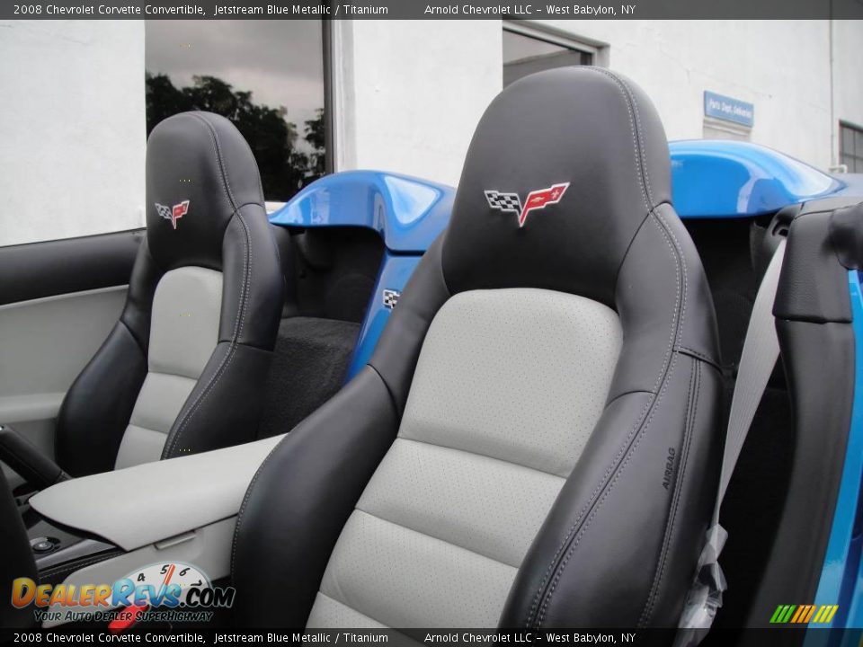 2008 Chevrolet Corvette Convertible Jetstream Blue Metallic / Titanium Photo #10