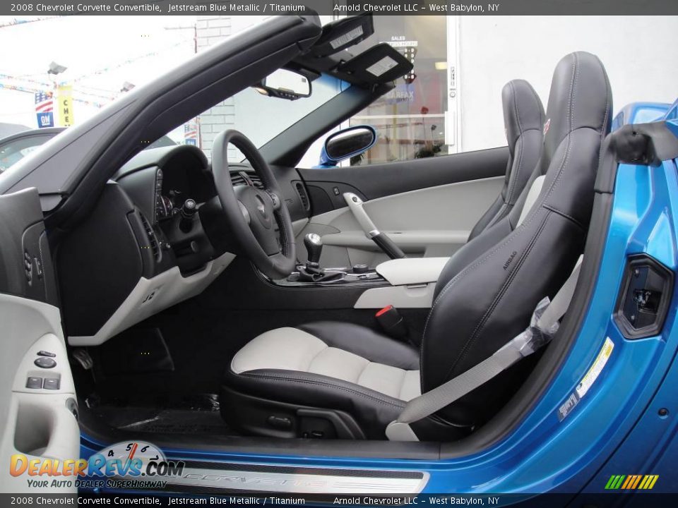 2008 Chevrolet Corvette Convertible Jetstream Blue Metallic / Titanium Photo #11