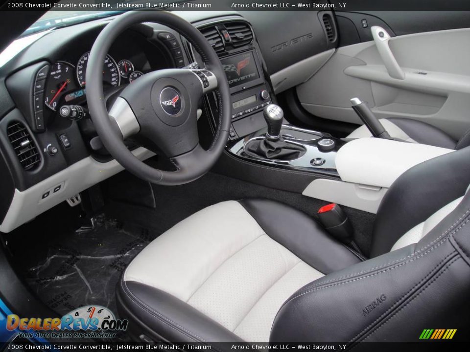 2008 Chevrolet Corvette Convertible Jetstream Blue Metallic / Titanium Photo #12