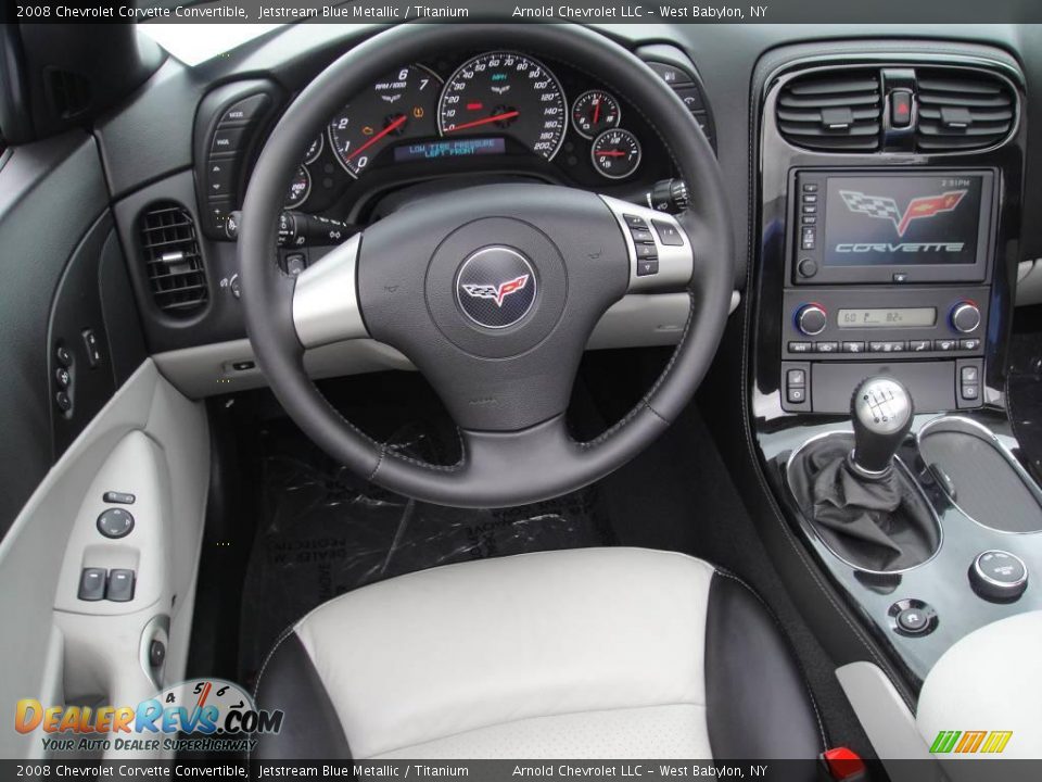2008 Chevrolet Corvette Convertible Jetstream Blue Metallic / Titanium Photo #13