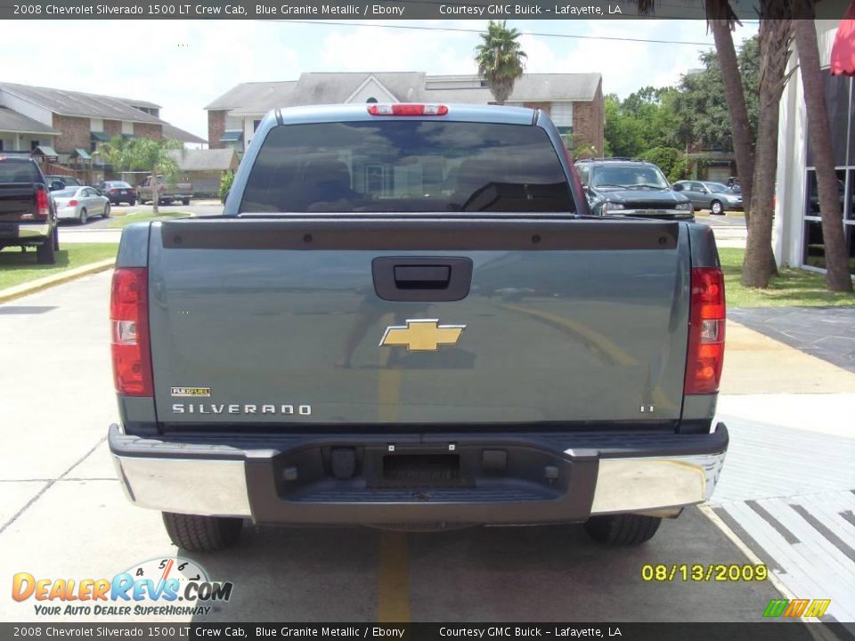 2008 Chevrolet Silverado 1500 LT Crew Cab Blue Granite Metallic / Ebony Photo #2