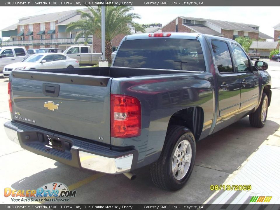 2008 Chevrolet Silverado 1500 LT Crew Cab Blue Granite Metallic / Ebony Photo #4