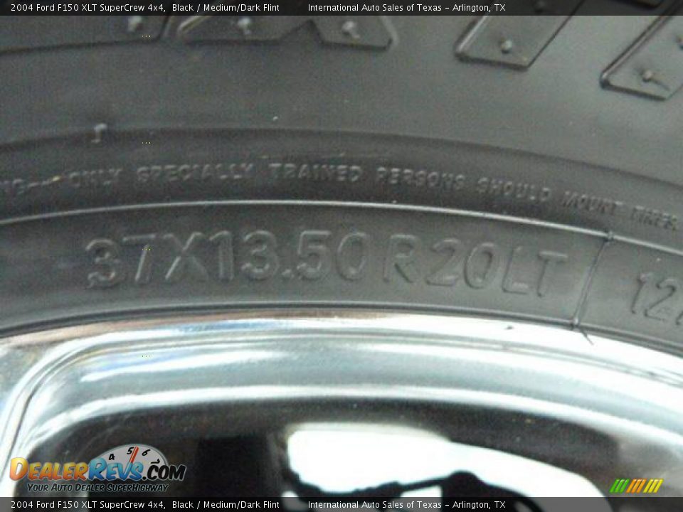2004 Ford F150 XLT SuperCrew 4x4 Black / Medium/Dark Flint Photo #8