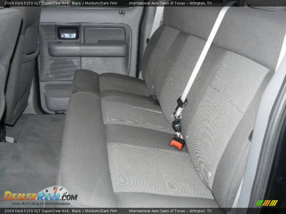 2004 Ford F150 XLT SuperCrew 4x4 Black / Medium/Dark Flint Photo #11