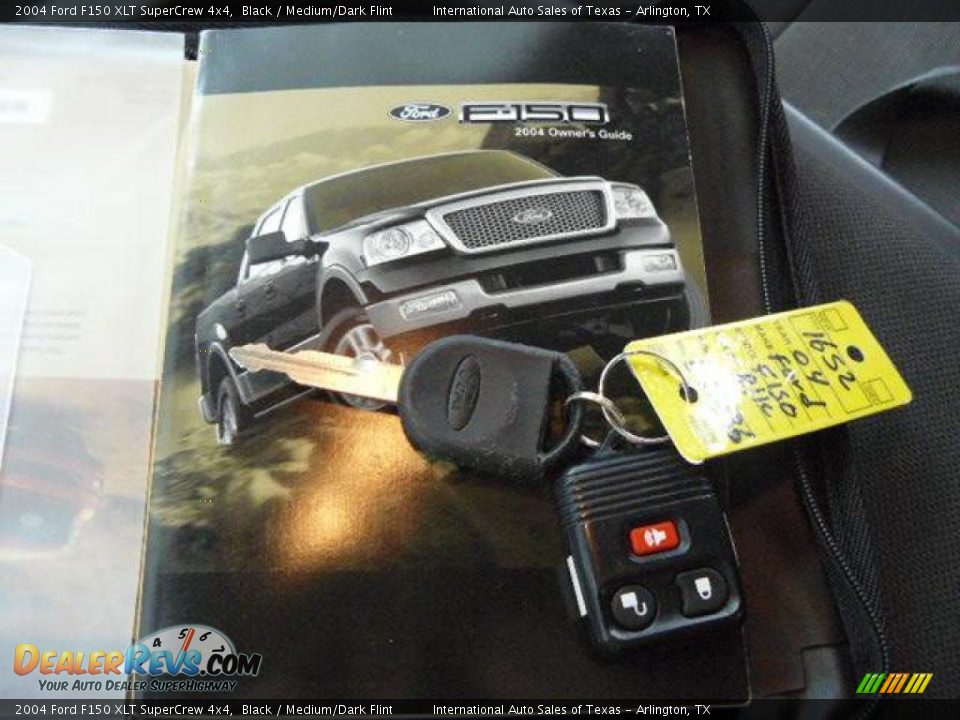 2004 Ford F150 XLT SuperCrew 4x4 Black / Medium/Dark Flint Photo #28