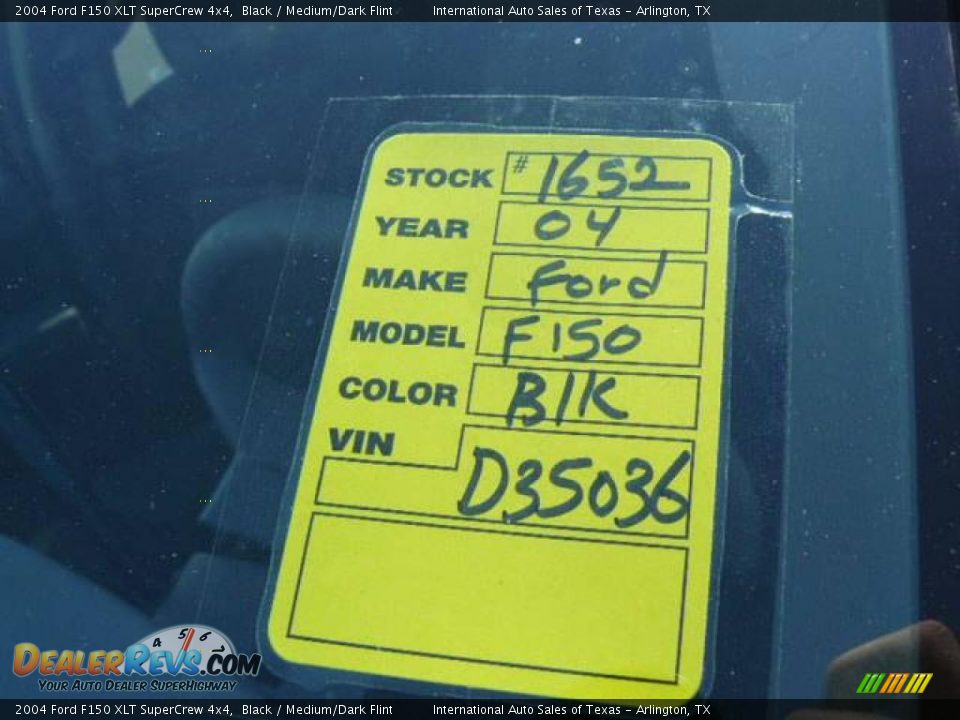 2004 Ford F150 XLT SuperCrew 4x4 Black / Medium/Dark Flint Photo #30