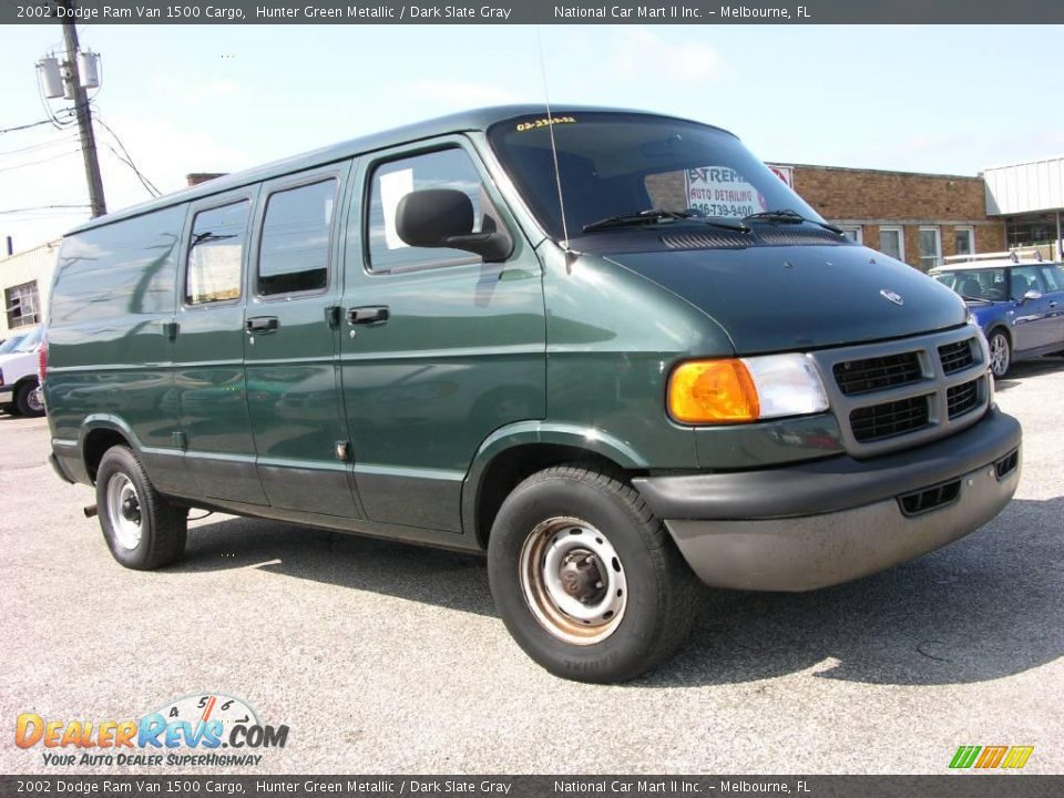 2002 Dodge Ram Van 1500 Cargo Hunter Green Metallic / Dark Slate Gray Photo #1