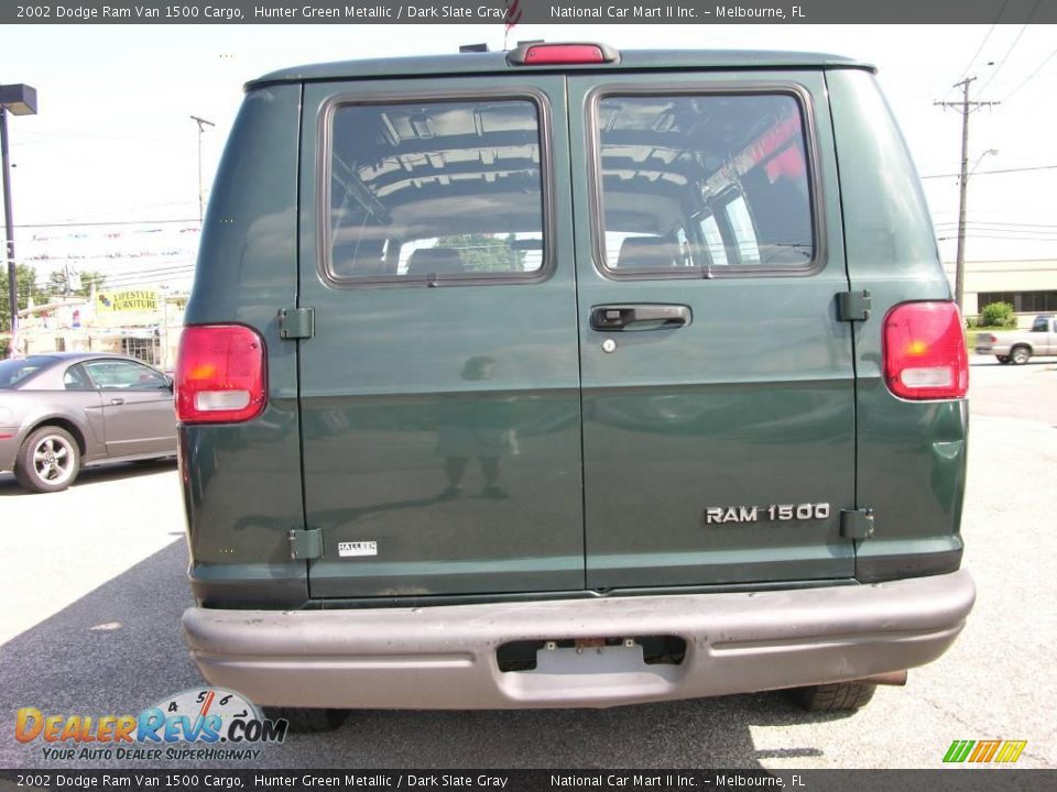 2002 Dodge Ram Van 1500 Cargo Hunter Green Metallic / Dark Slate Gray Photo #5