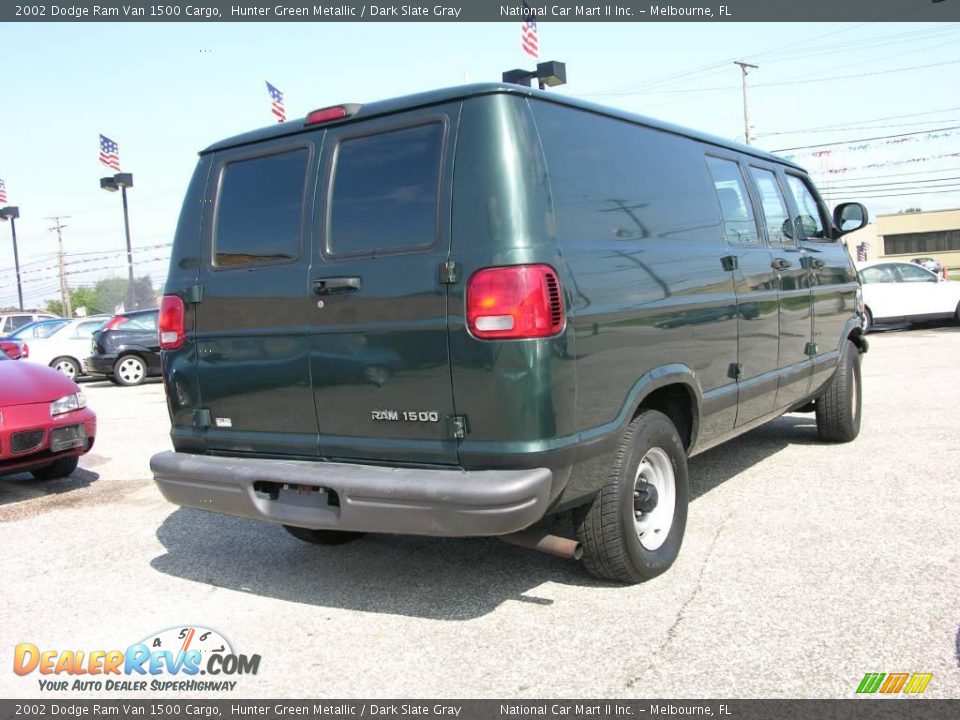 2002 Dodge Ram Van 1500 Cargo Hunter Green Metallic / Dark Slate Gray Photo #6