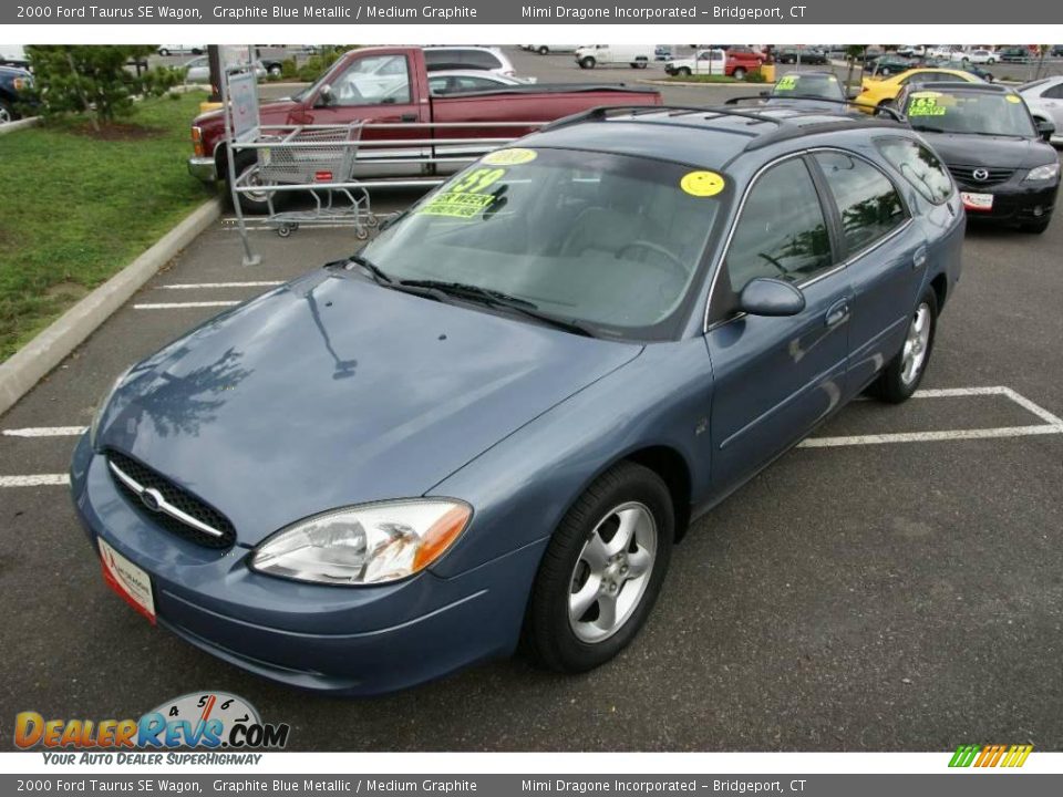 2000 Ford Taurus SE Wagon Graphite Blue Metallic / Medium Graphite Photo #1