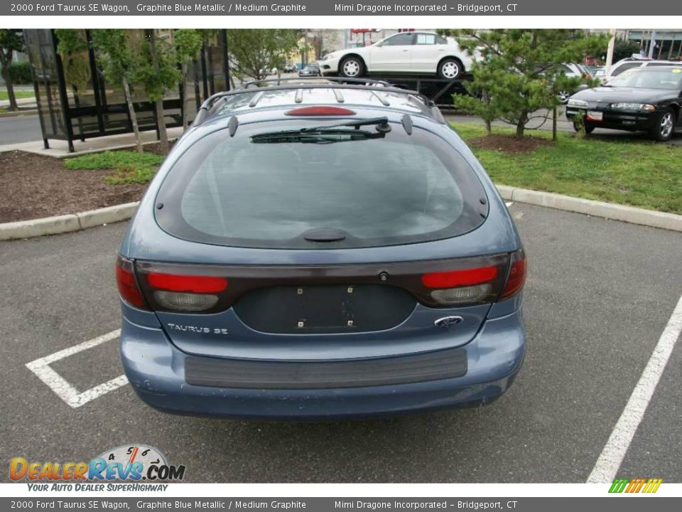 2000 Ford Taurus SE Wagon Graphite Blue Metallic / Medium Graphite Photo #5