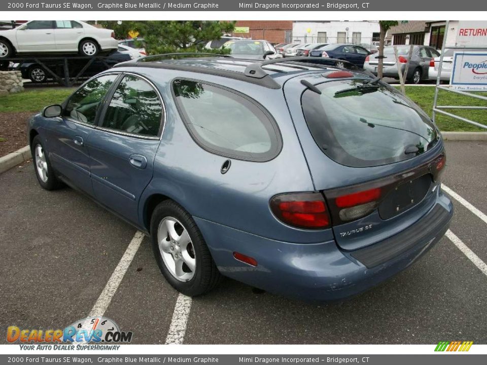 2000 Ford Taurus SE Wagon Graphite Blue Metallic / Medium Graphite Photo #7