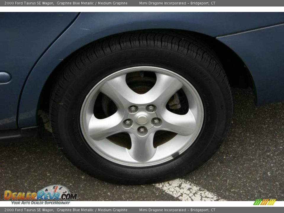 2000 Ford Taurus SE Wagon Graphite Blue Metallic / Medium Graphite Photo #8