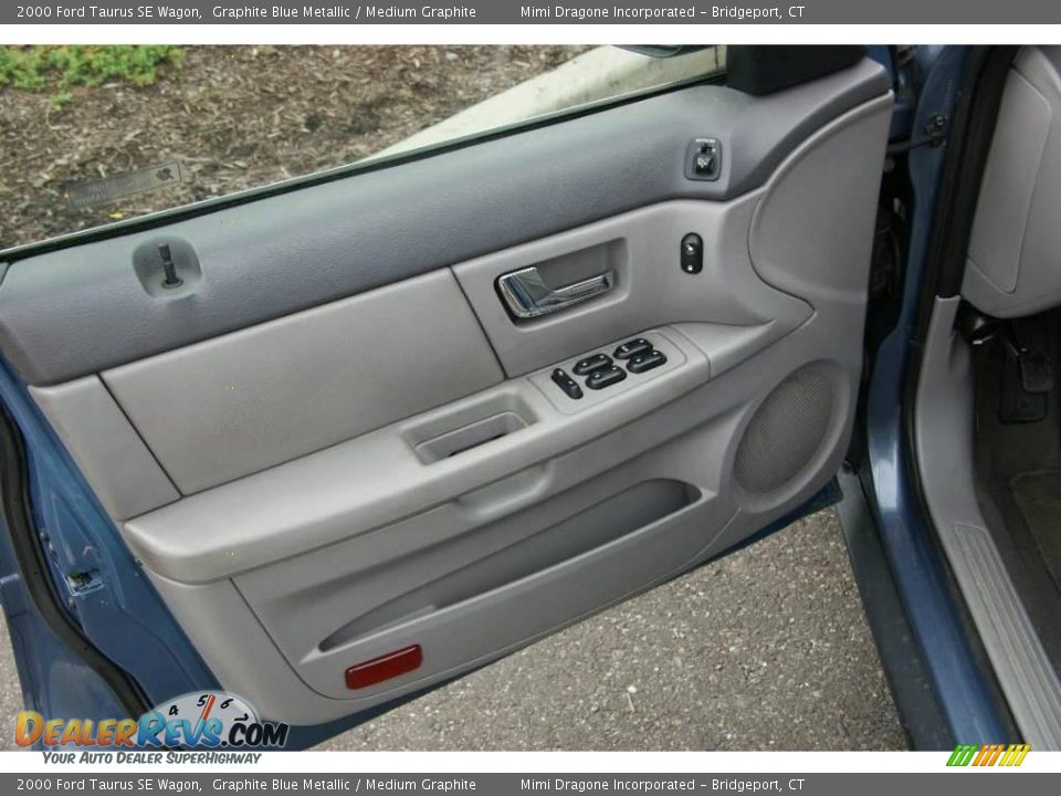 2000 Ford Taurus SE Wagon Graphite Blue Metallic / Medium Graphite Photo #11