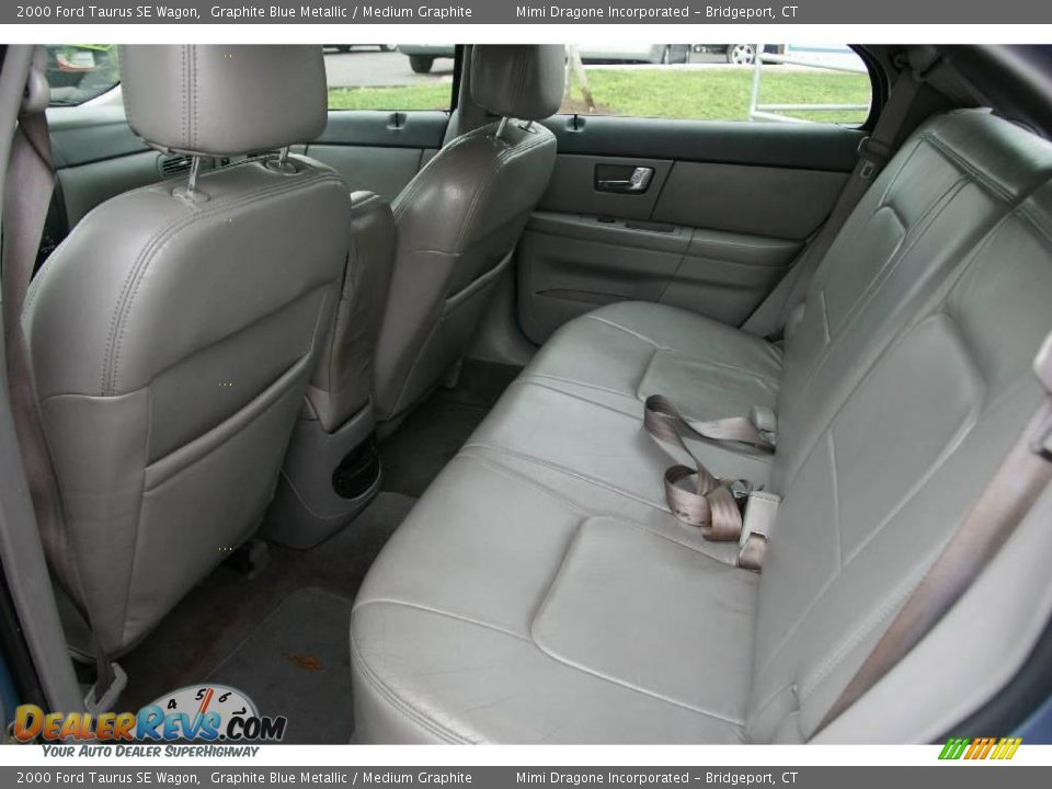 2000 Ford Taurus SE Wagon Graphite Blue Metallic / Medium Graphite Photo #12