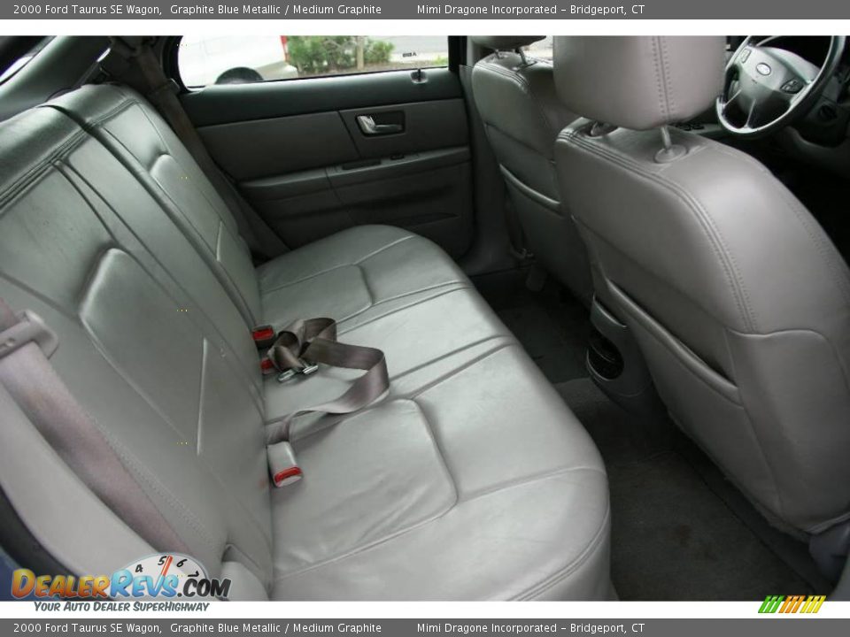 2000 Ford Taurus SE Wagon Graphite Blue Metallic / Medium Graphite Photo #13