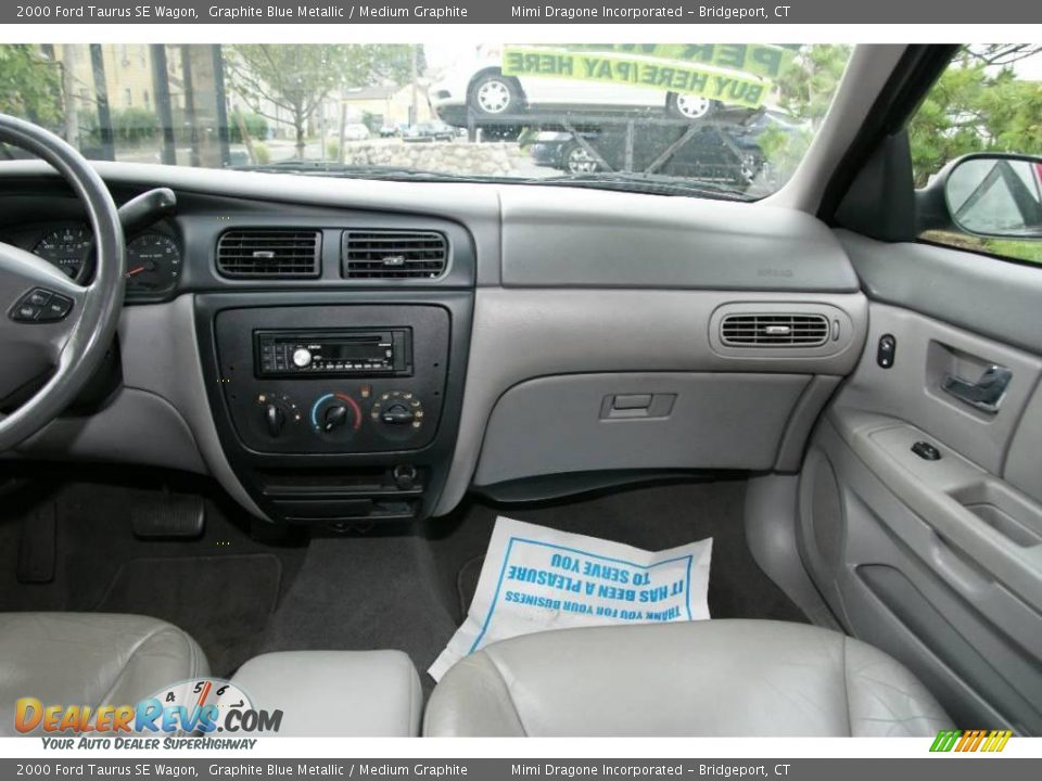 2000 Ford Taurus SE Wagon Graphite Blue Metallic / Medium Graphite Photo #15