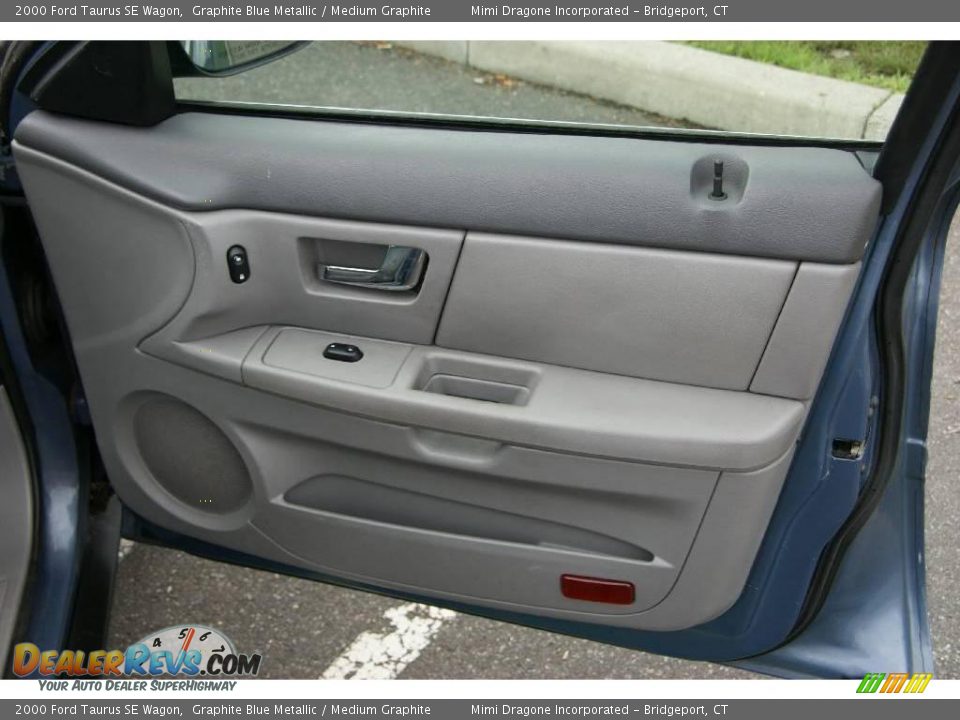 2000 Ford Taurus SE Wagon Graphite Blue Metallic / Medium Graphite Photo #17