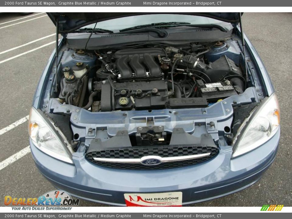 2000 Ford Taurus SE Wagon Graphite Blue Metallic / Medium Graphite Photo #18