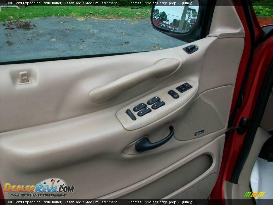 2000 Ford Expedition Eddie Bauer Laser Red / Medium Parchment Photo #9