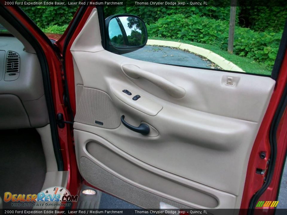 2000 Ford Expedition Eddie Bauer Laser Red / Medium Parchment Photo #10