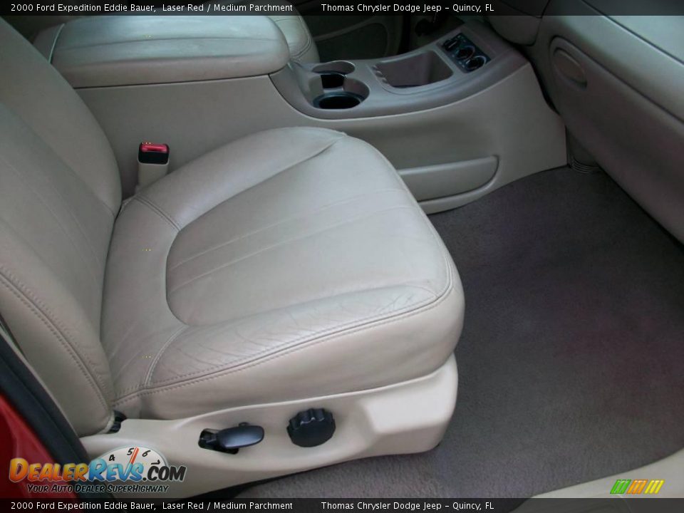 2000 Ford Expedition Eddie Bauer Laser Red / Medium Parchment Photo #12