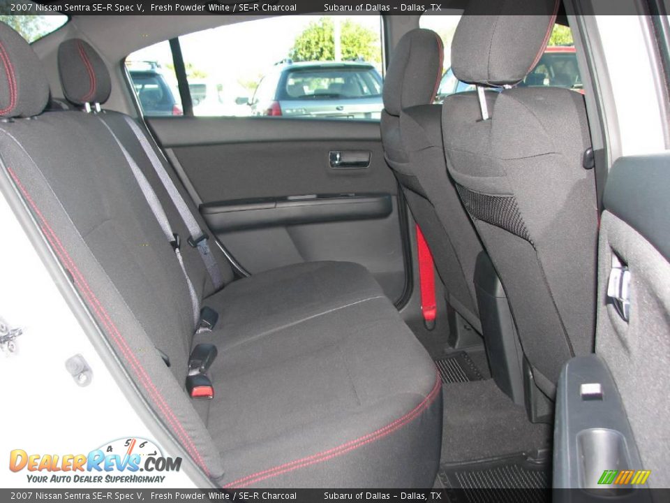 2007 Nissan Sentra SE-R Spec V Fresh Powder White / SE-R Charcoal Photo #11