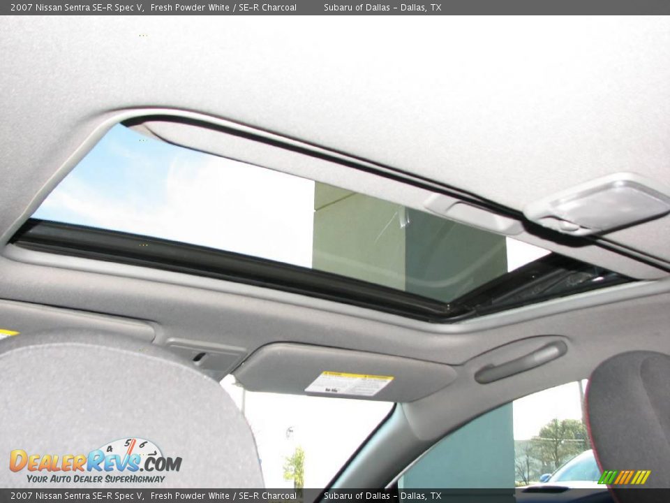 2007 Nissan Sentra SE-R Spec V Fresh Powder White / SE-R Charcoal Photo #17