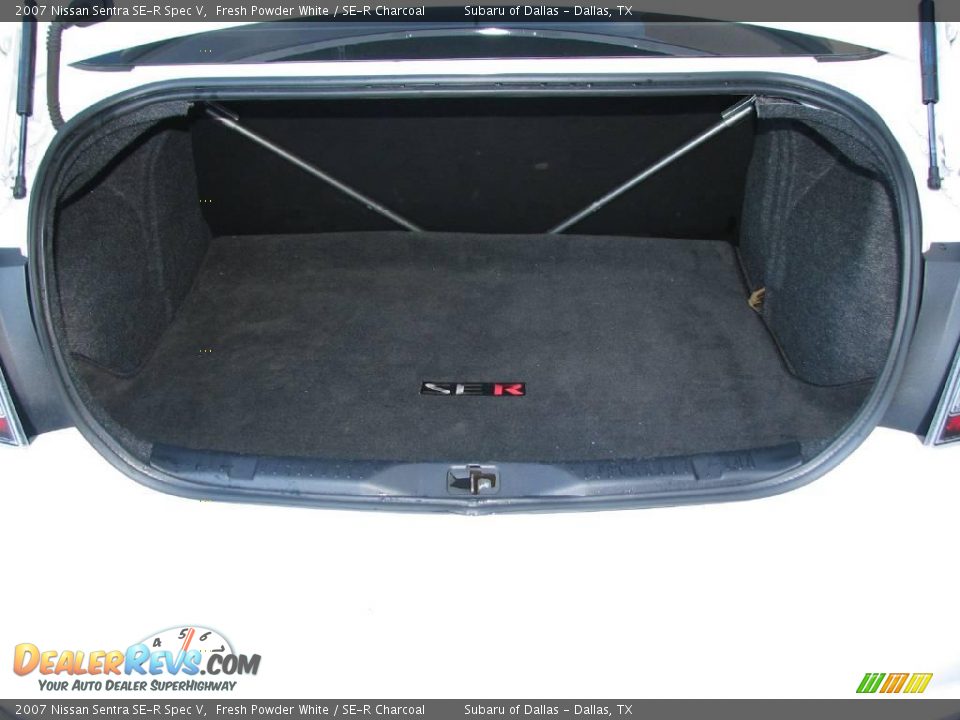 2007 Nissan Sentra SE-R Spec V Fresh Powder White / SE-R Charcoal Photo #19