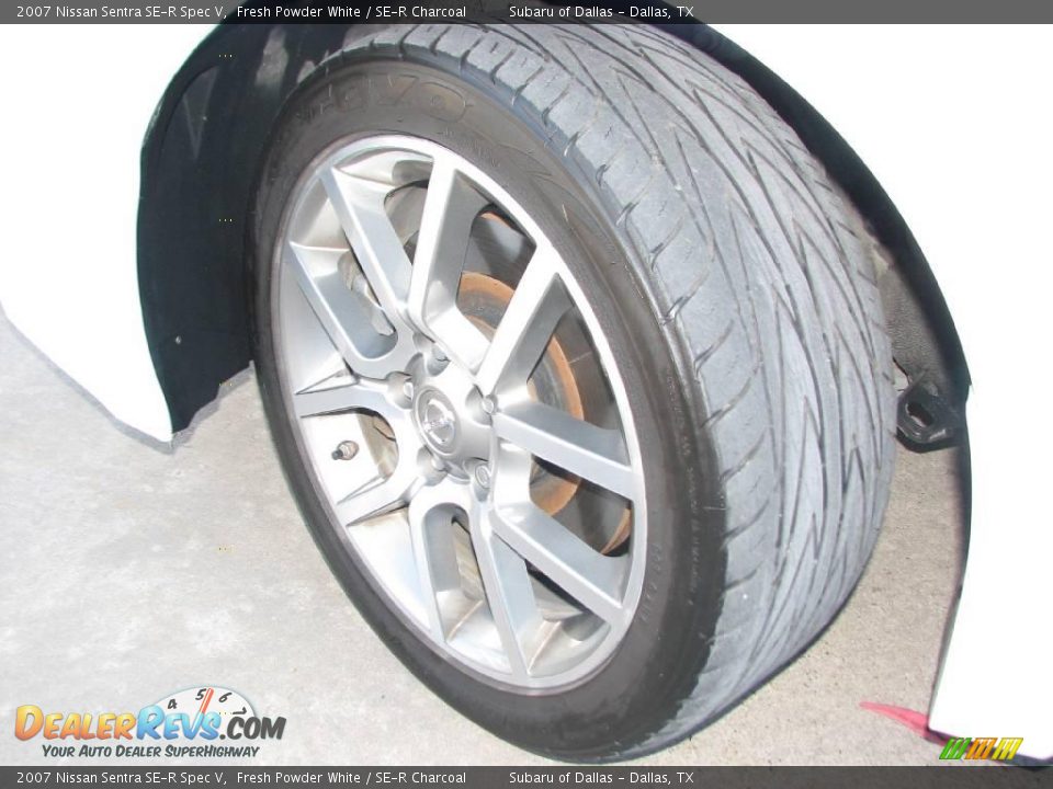 2007 Nissan Sentra SE-R Spec V Fresh Powder White / SE-R Charcoal Photo #20