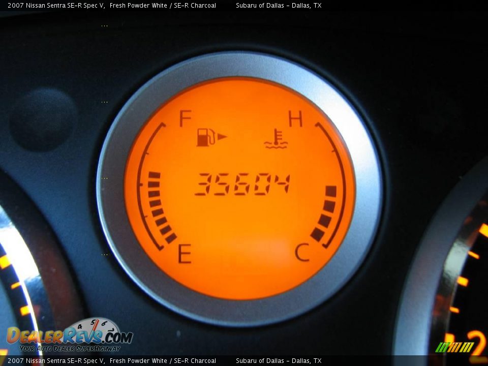 2007 Nissan Sentra SE-R Spec V Fresh Powder White / SE-R Charcoal Photo #21