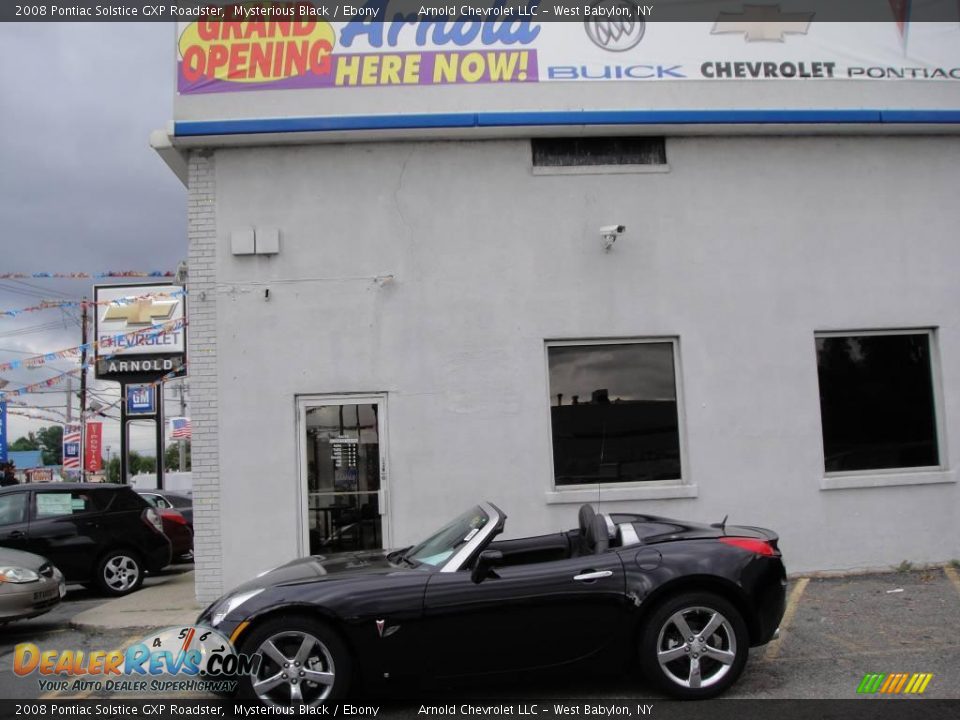 2008 Pontiac Solstice GXP Roadster Mysterious Black / Ebony Photo #3