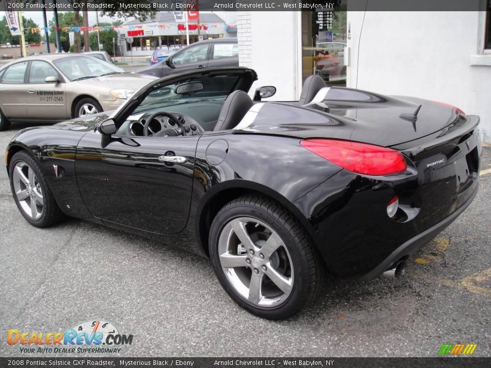 2008 Pontiac Solstice GXP Roadster Mysterious Black / Ebony Photo #4