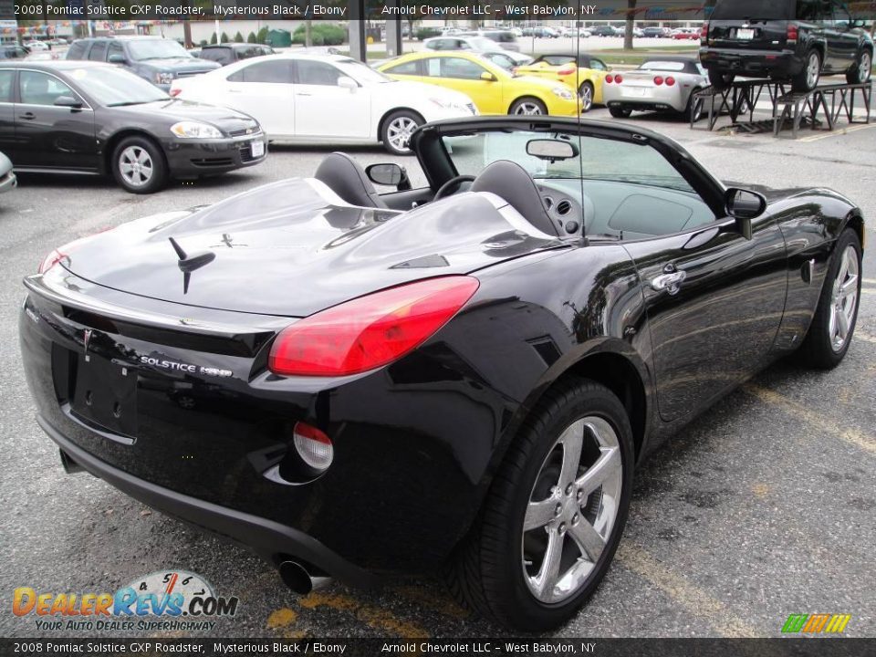 2008 Pontiac Solstice GXP Roadster Mysterious Black / Ebony Photo #6