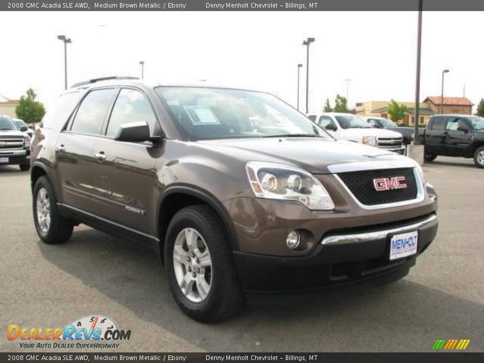 2008 GMC Acadia SLE AWD Medium Brown Metallic / Ebony Photo #3
