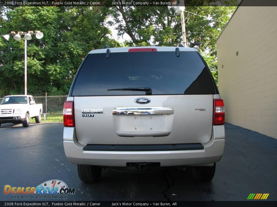 2008 Ford Expedition XLT Pueblo Gold Metallic / Camel Photo #6