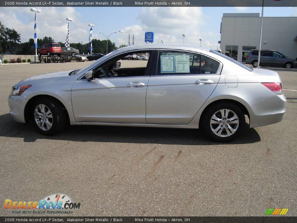2008 Honda Accord LX-P Sedan Alabaster Silver Metallic / Black Photo #2