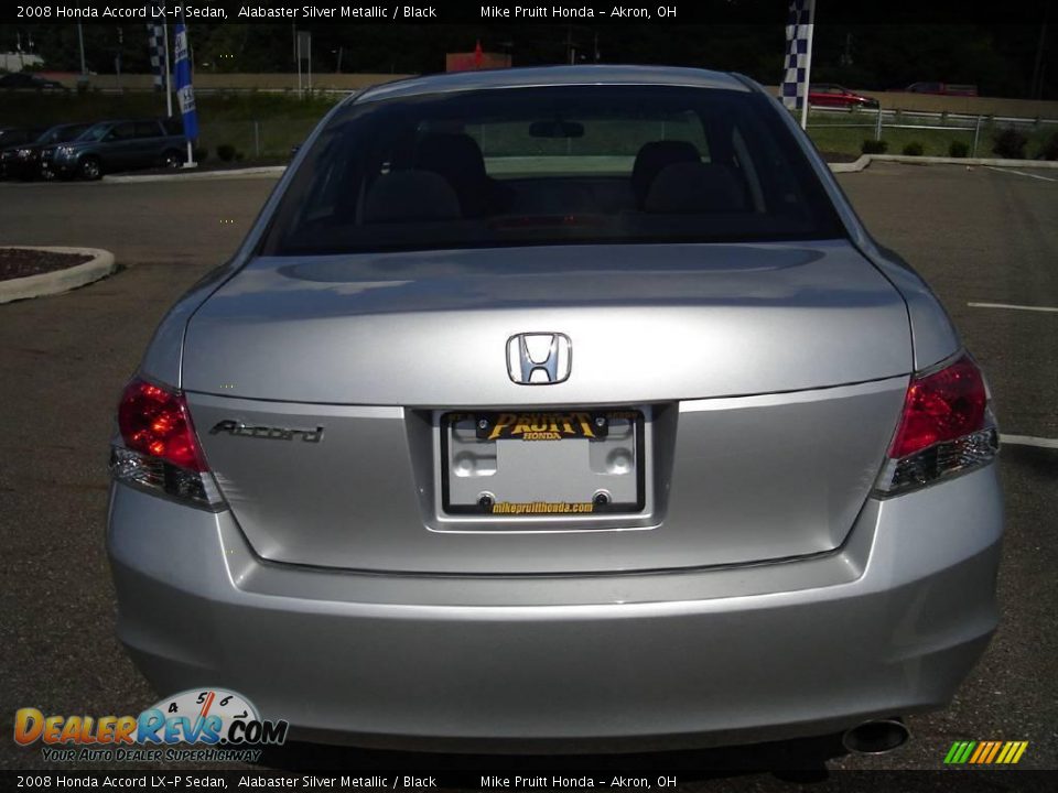 2008 Honda Accord LX-P Sedan Alabaster Silver Metallic / Black Photo #4