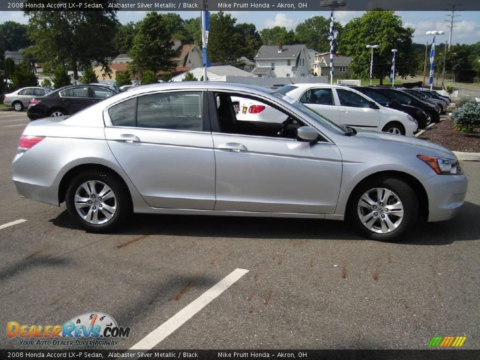 2008 Honda Accord LX-P Sedan Alabaster Silver Metallic / Black Photo #6