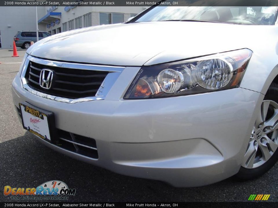 2008 Honda Accord LX-P Sedan Alabaster Silver Metallic / Black Photo #9