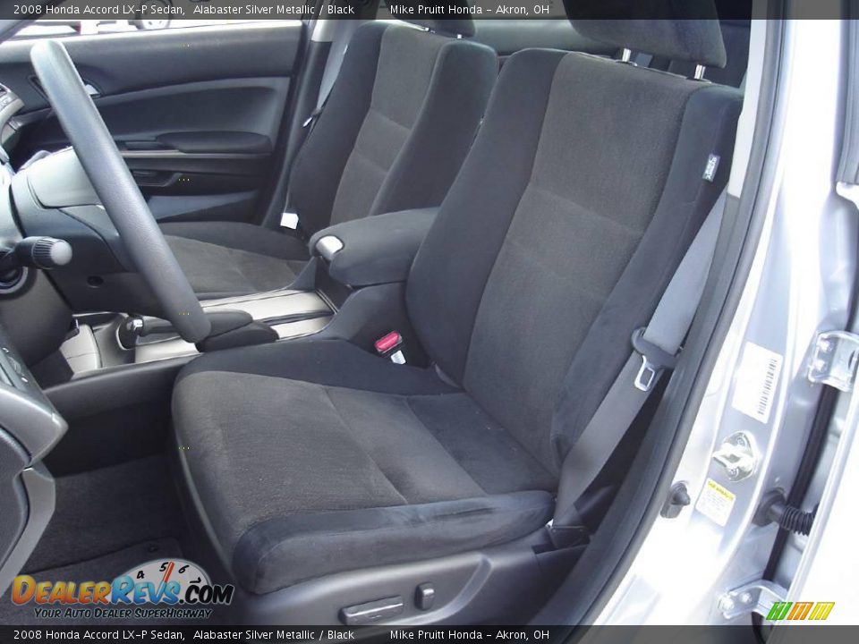 2008 Honda Accord LX-P Sedan Alabaster Silver Metallic / Black Photo #12