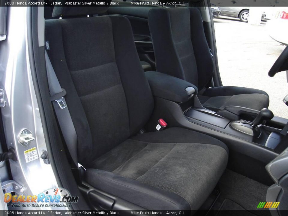 2008 Honda Accord LX-P Sedan Alabaster Silver Metallic / Black Photo #13