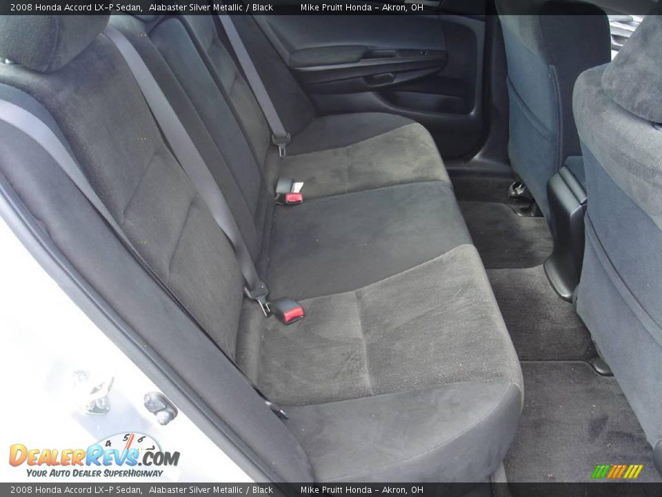 2008 Honda Accord LX-P Sedan Alabaster Silver Metallic / Black Photo #14