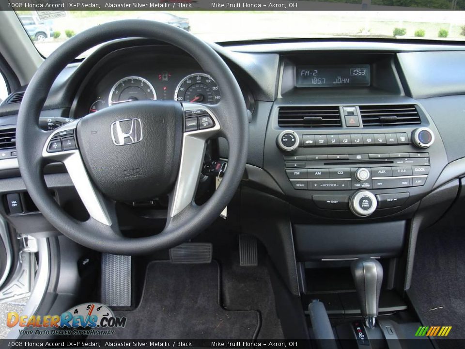 2008 Honda Accord LX-P Sedan Alabaster Silver Metallic / Black Photo #16