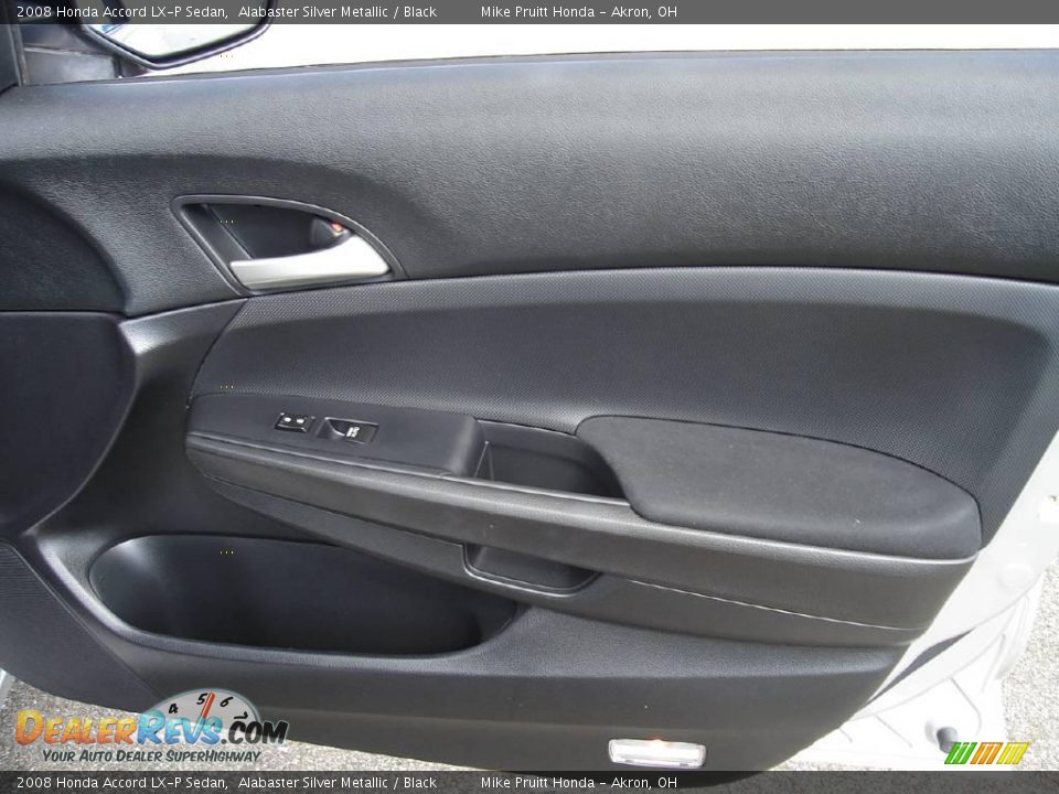2008 Honda Accord LX-P Sedan Alabaster Silver Metallic / Black Photo #17