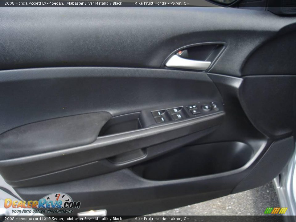 2008 Honda Accord LX-P Sedan Alabaster Silver Metallic / Black Photo #19