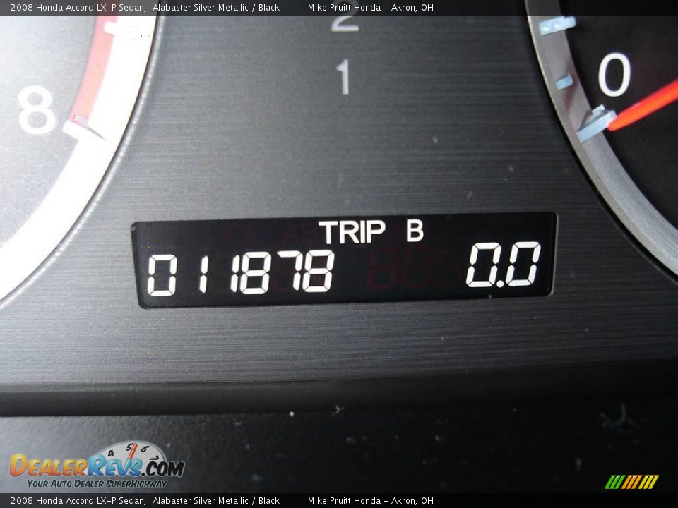2008 Honda Accord LX-P Sedan Alabaster Silver Metallic / Black Photo #22